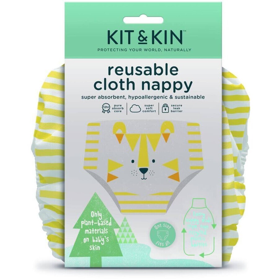Pañales de tela Kit & Kin Tiger