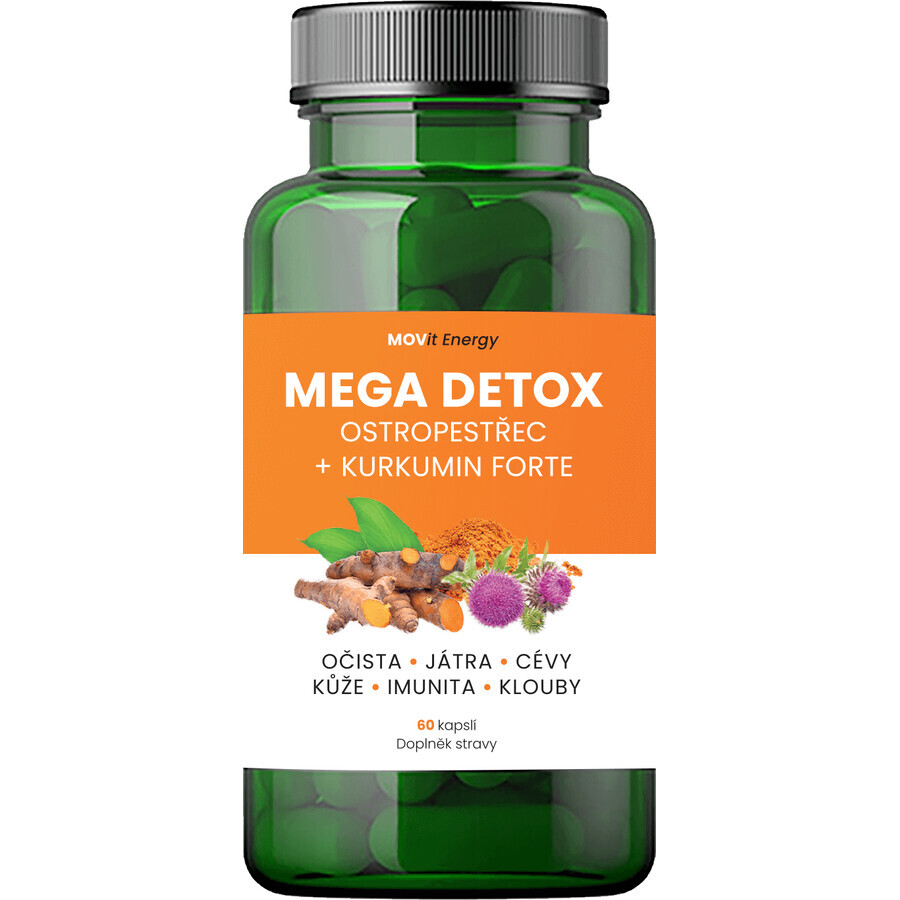 MOVit Energy Mega Detox Distel + Curcumin FORTE 60 Kapseln