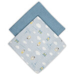 Canpol Babys Bonjour Paris Musselinwindeln, blau, 70x70 cm, 2 Stück Canpol Babys Bonjour Paris Musselinwindeln, blau, 70x70 cm, 2 Stück