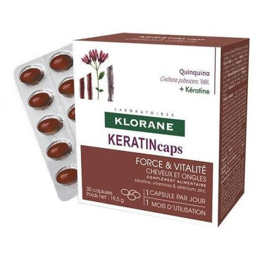 Klorane Keratincaps Power and Vitality 30 capsules