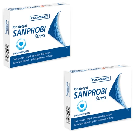 Psychobiotic Stress, 2 x 20 capsules, Sanprobi