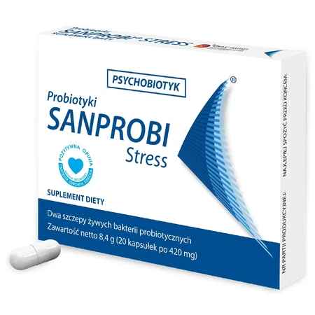Psychobiotic Stress, 2 x 20 capsules, Sanprobi