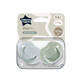 Sucettes orthodontiques Moda, 0-6 mois, 2 pi&#232;ces, bleu/vert, Tommee Tippee