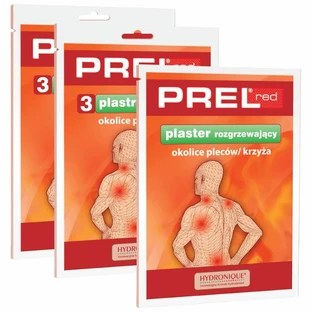 Hydronique hydrogel heating patch, 3 pieces, Prel Red