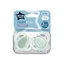 Night Time orthodontic pacifiers, 6-18 months, 2 pieces, Green, Tommee Tippee
