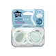 Night Time orthodontic pacifiers, 6-18 months, 2 pieces, Green, Tommee Tippee