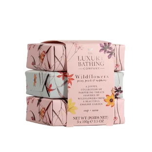Cadou Gentle Cleansing Trio Wildflowers Peony, Peach & Raspberry, 3 x 100 g, The Luxury Bathing
