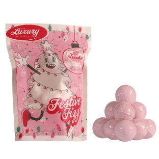 Set de Regalo Festive Fizz Bolas de Baño Festive Fizz, 10x15 g, El Baño de Lujo