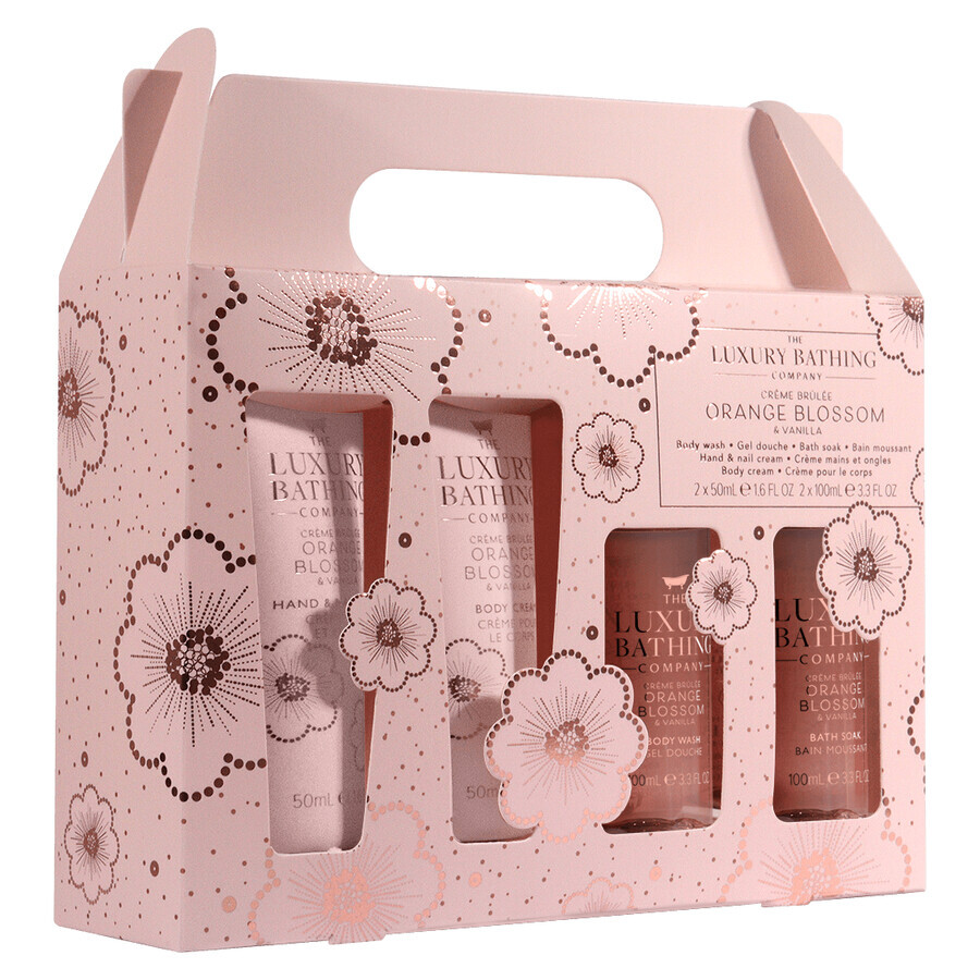 Set di fiori d'arancio e vaniglia Glamorous Glow Cadou, Il bagno di lusso