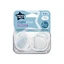 Night Time orthodontic pacifiers, 0-6 months, 2 pieces, White, Tommee Tippee