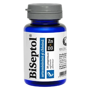 BiSeptol met artemisinine en kinine, Zn en D3, 30 tabletten, Dacia Plant