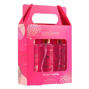 Set Cadou Verleidelijk Trio Zoete Vanille & Amandel Glazuur, Het Luxe Bad