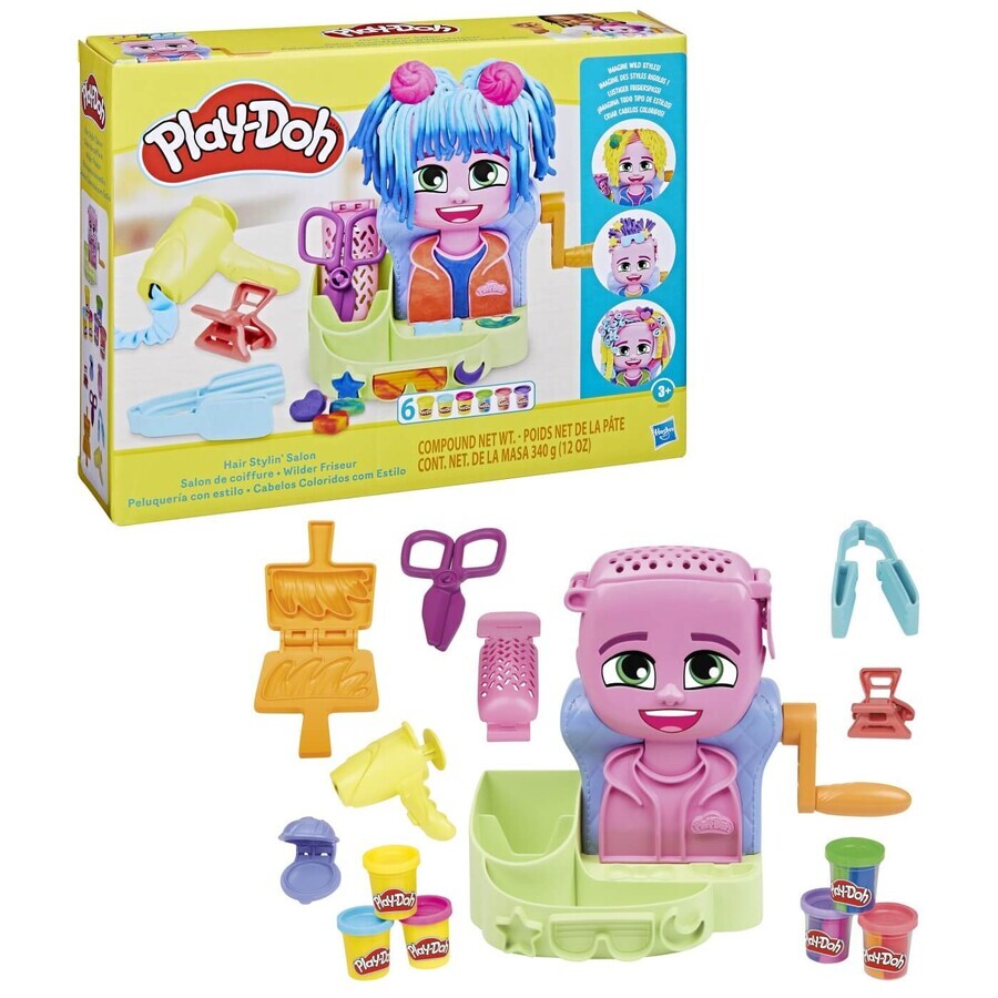 Set de plastilina Peluquería, +3 años, Play Doh