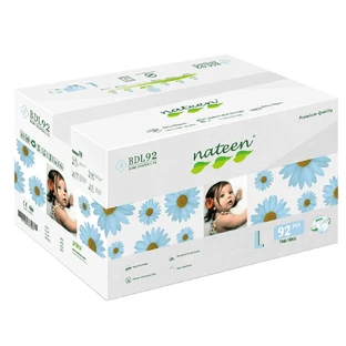 Hypoallergene luiers Flex&Fit Premium, Large, Nr. 4, 7-18 kg, 92 stuks, Nateen