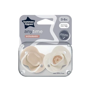 Orthodontische fopspenen Anytime, 0-6 maanden, 2 stuks, Egel, Tommee Tippee