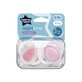 Night Time orthodontic pacifiers, 6-18 months, 2 pieces, Pink, Tommee Tippee