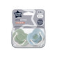 Orthodontic pacifiers Anytime, 6-18 months, 2 pieces, Frog, Tommee Tippee