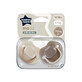 Sucettes orthodontiques Moda, 18-36 mois, 2 pi&#232;ces, Beige, Tommee Tippee