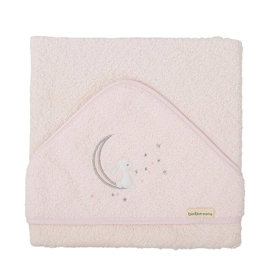 Buy Bath towel with hood, 100 x 100 cm, Moon Pink, Pirulos Bath towel with hood, 100 x 100 cm, Moon Pink, Pirulos