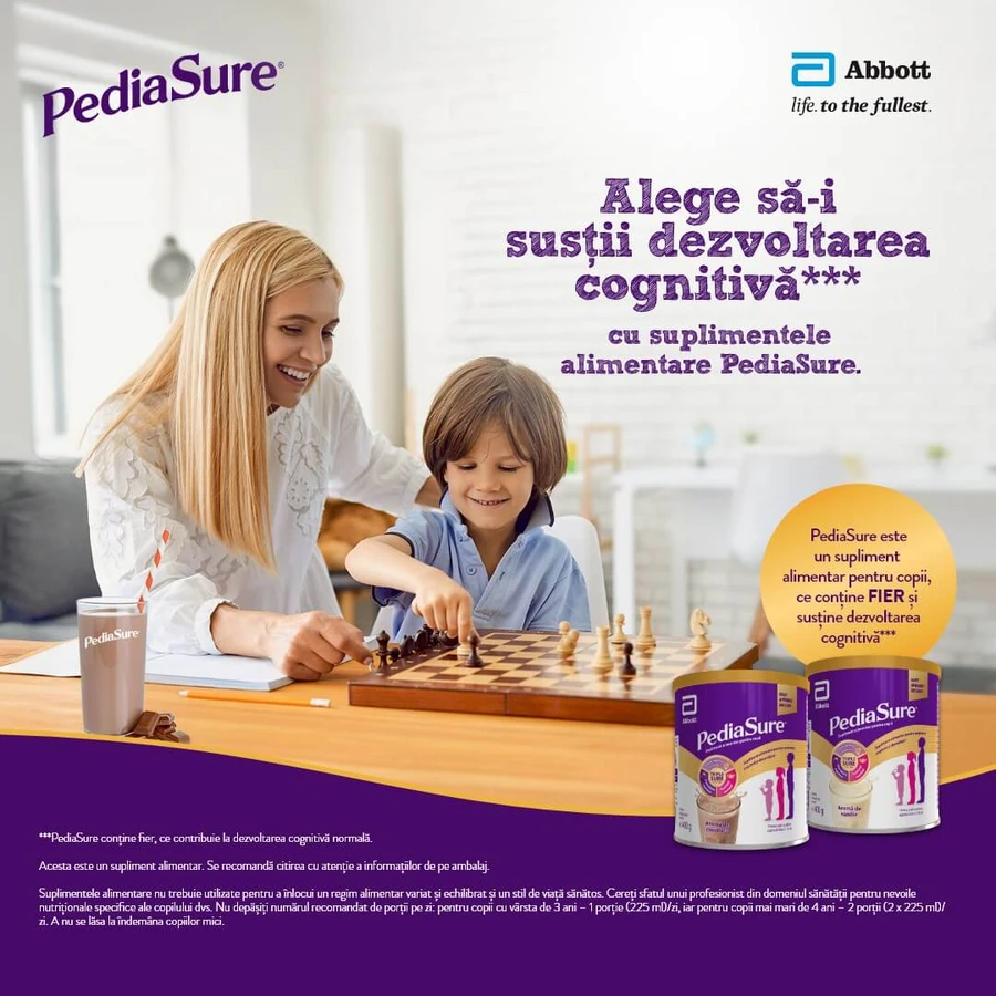 PediaSure con sabor a vainilla en polvo, 3-10 años, 400 g, Abbott