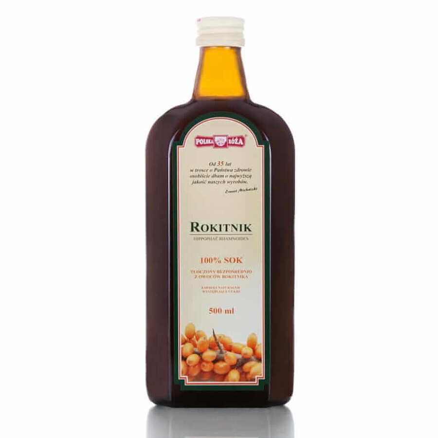 Sanddorn 100% Saft 500 ml Polska Róża
