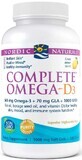 Complete Omega-D3 565mg Lemon 120 capsules Nordic Naturals