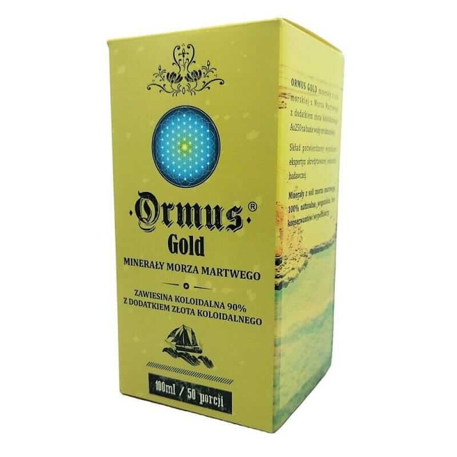 Ormus Gold Dead Sea salt minerals with colloidal gold ormus gold gold silver platinum platinum chromium 100ml