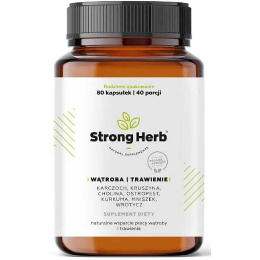 Liver and Digestion 80 capsules Strong Hemp