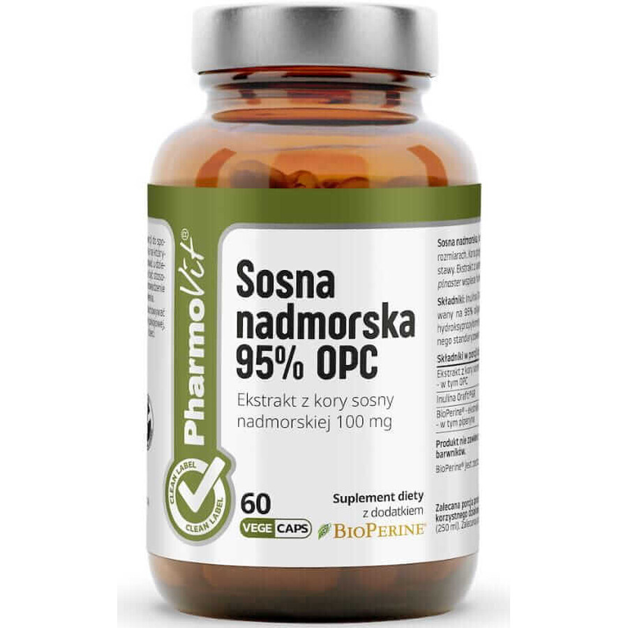 Küstenkiefer 95% OPC OPC 60 Kapseln Pharmovit Clean Label