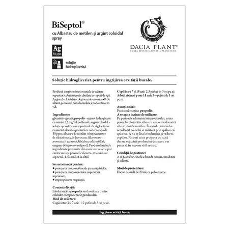 BiSeptol-Spray, 20 ml, Dacia Plant