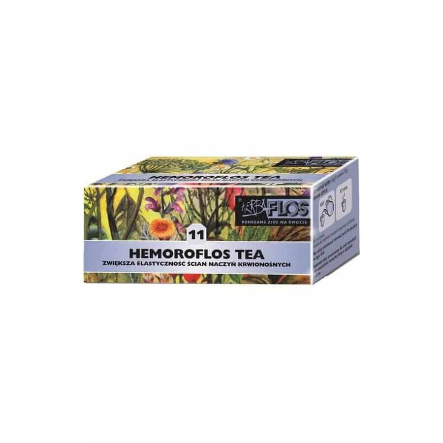 Hemoroflos tea 11 fixed 20x2g - against hemorrhoids - Herba-Flos