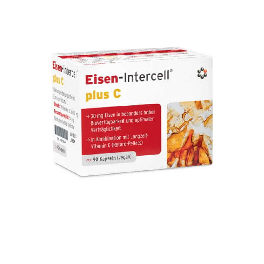 Eisen-Intercell plus C Fier cu vitamina C 90 capsule Intercell