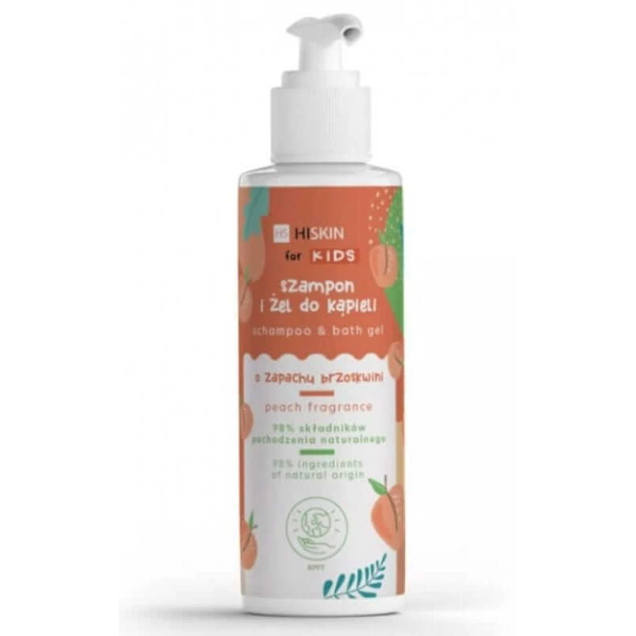 HiSkin 2-in-1 Shampoo und Gel für Kinder - Pfirsich 280ml HiSkin