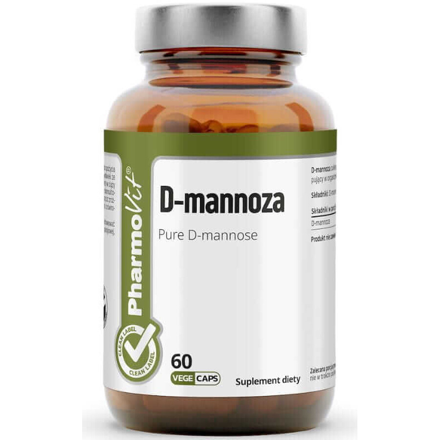 D-manosa 60 cápsulas Pharmovit Clean Label