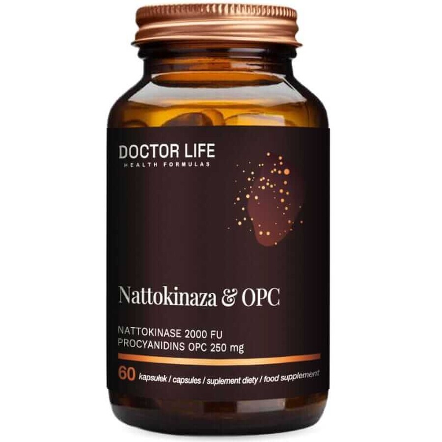 Doctor Life Nattokinase 2000Fu & OPC 250 mg 60 Kapseln