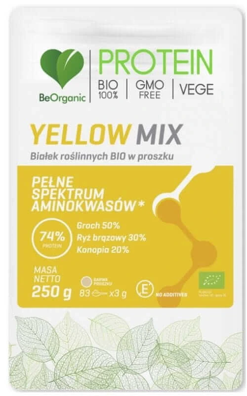 Yellow MIX ORGANIC vegetable protein powder 250g Medicaline