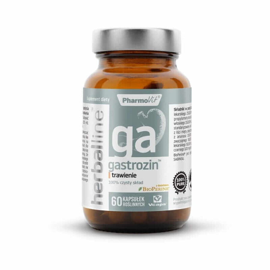 Herballine Gastrozin digestie 60 capsule