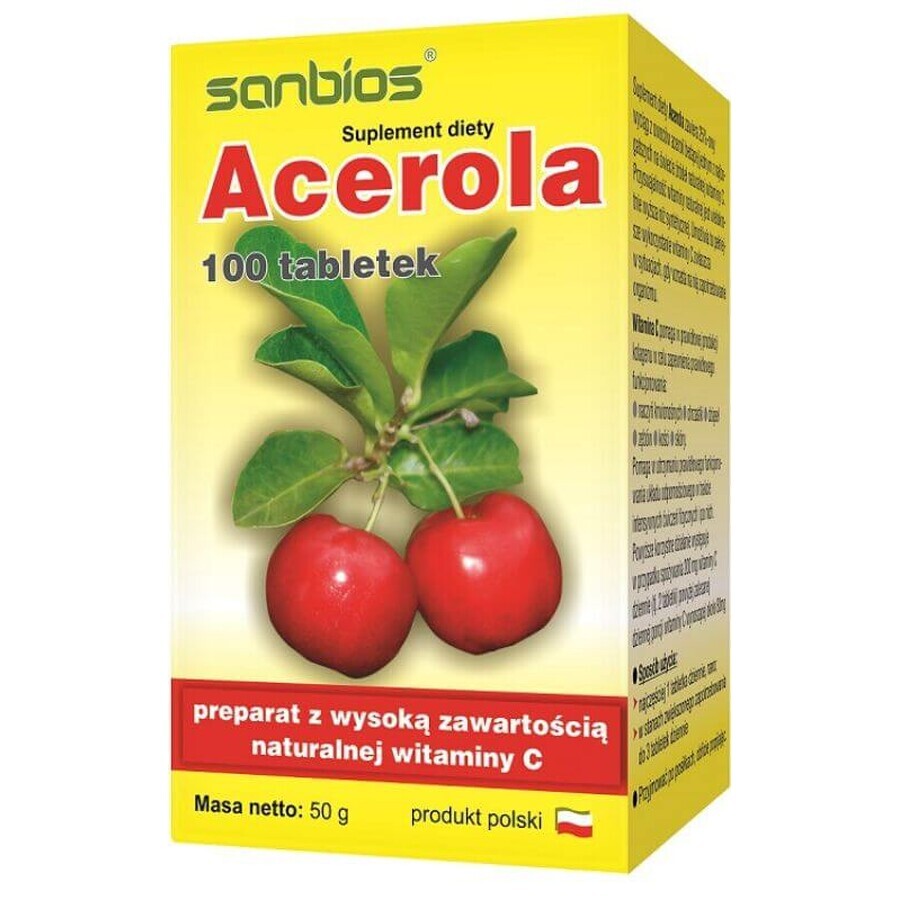 Acerola 100 Tabletten SANBIOS