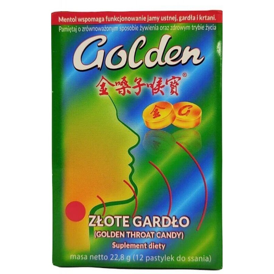 Gouden Keel Gouden Keel Snoep 12 pillen