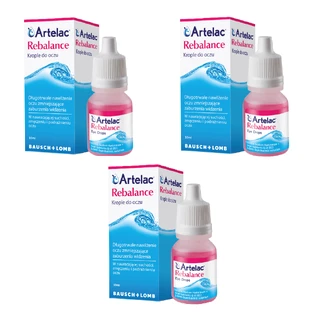 Artelac Rebalance, colirio, 3 x 10 ml