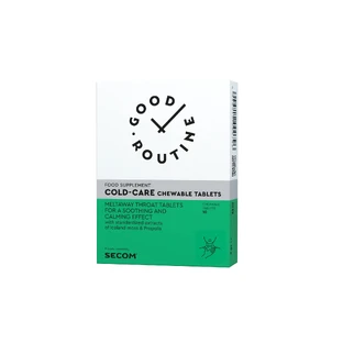 Pastillas masticables Good Routine Secom Cold-Care, 10 unidades (sabor cítrico)