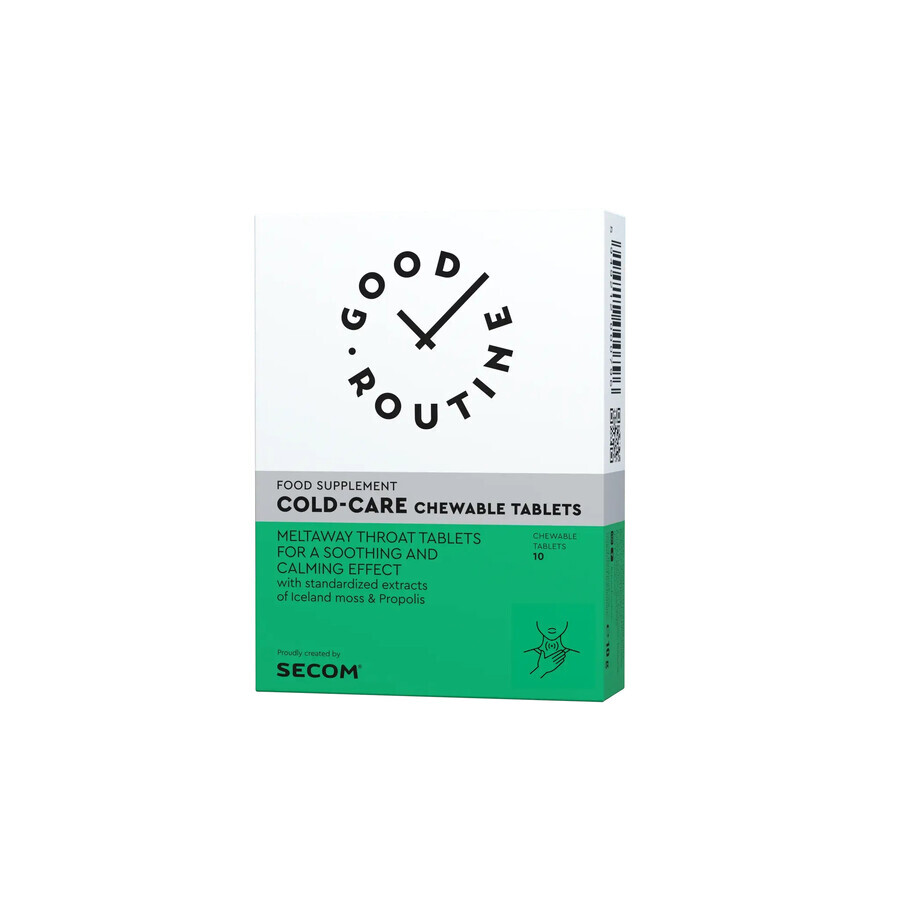 Good Routine Secom Cold-Care Chewable 10 lozenges (citrus flavor)