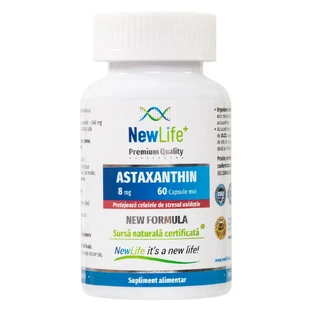 Astaxanthin 8 mg, 60 capsule moi, NewLife+