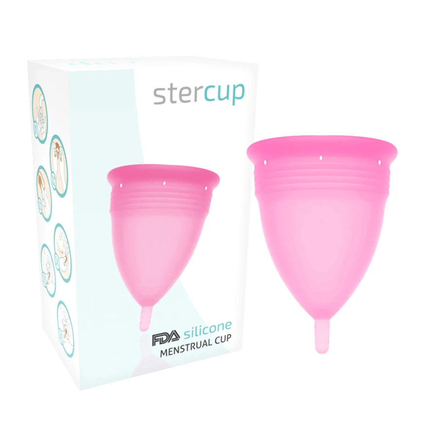 Roze menstruatiecup, maat L, 1 stuk, Stercup