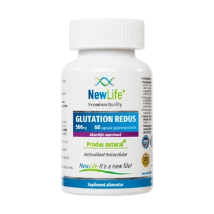 Glutatión reducido, 500 mg, 60 cápsulas gastrorresistentes, NewLife+