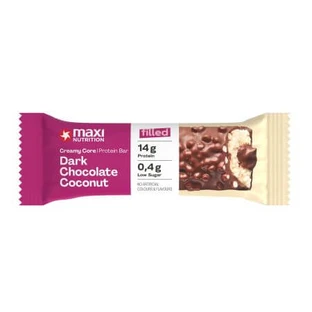 Barre protéinée au chocolat noir et à la noix de coco, 45 g, Maxi Nutrition