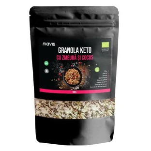 Organic Keto Granola with Raspberry and Coconut, 200 g, Niavis
