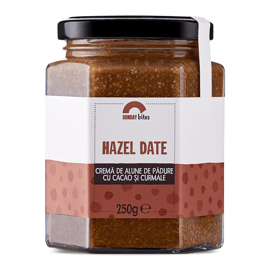Peanut, cocoa and date cream, 250 g, Sunday Bites