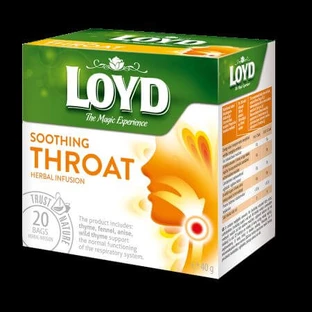 Thé pour les maux de gorge, 20 sachets, Loyd