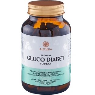 Premium Gluco-Diabetes Formula, 120 gélules, Aronia Charlottenburg